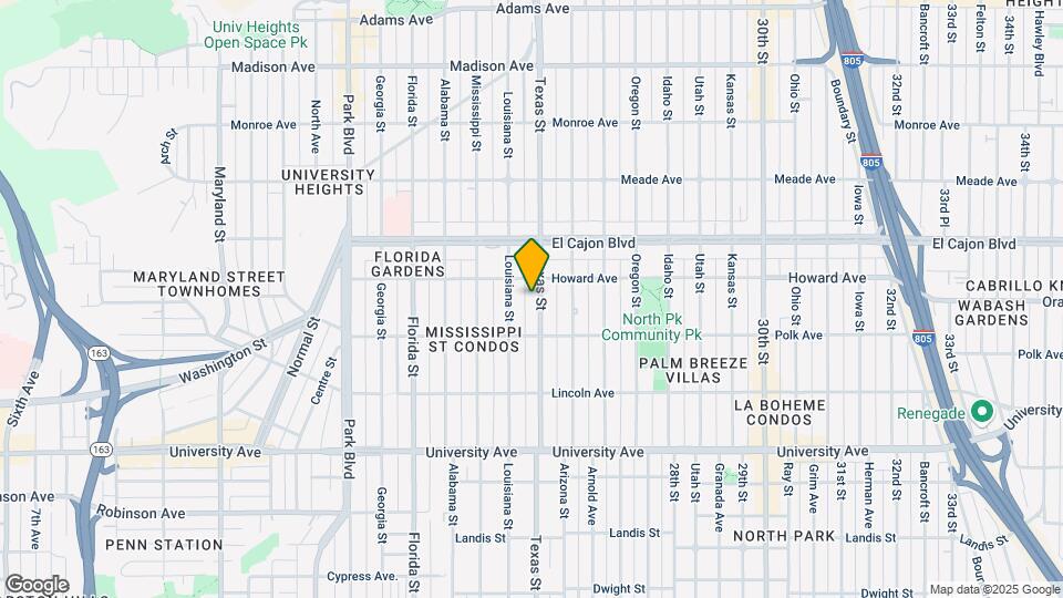 4170 Texas St Map and Location Details