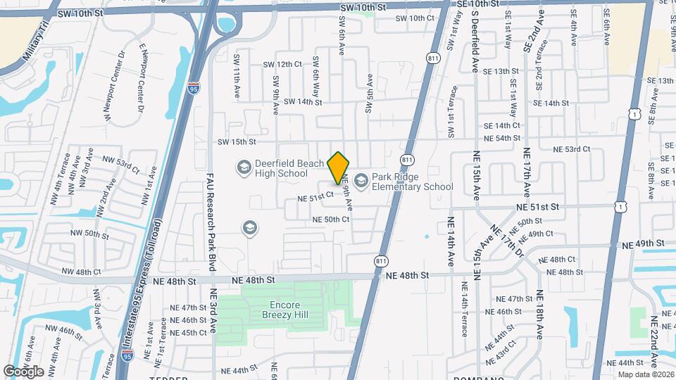 841 NE 51st Ct Map and Location Details