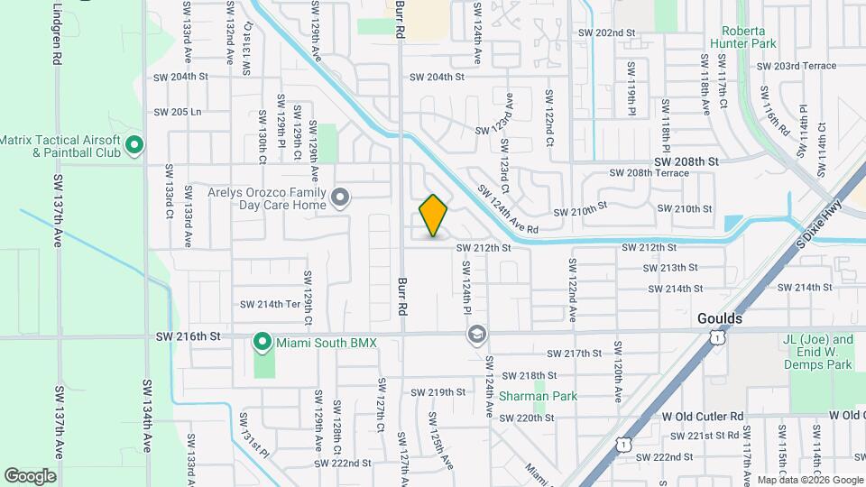 12622 SW 211th Terrace Map and Location Details
