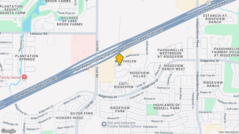 3624 Glenhome Dr Map and Location Details
