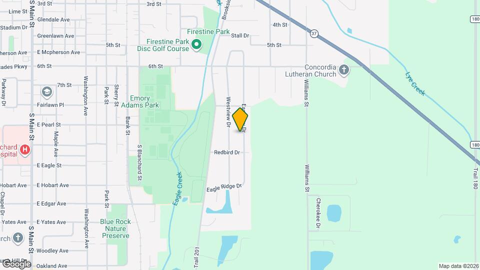 1806 Eastview Dr Map and Location Details