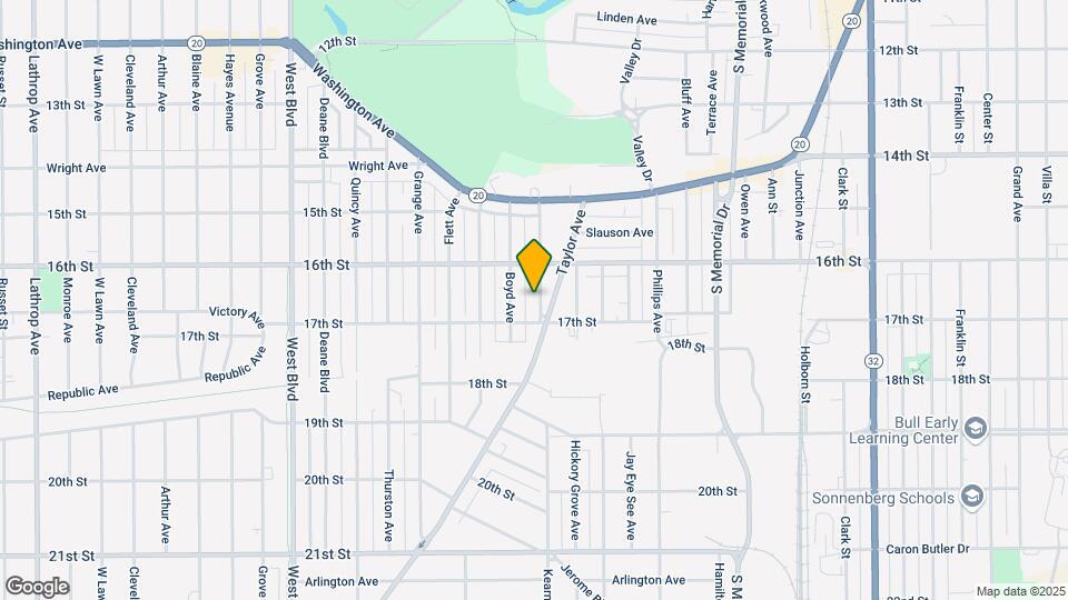 1632 Kearney Ave Map and Location Details