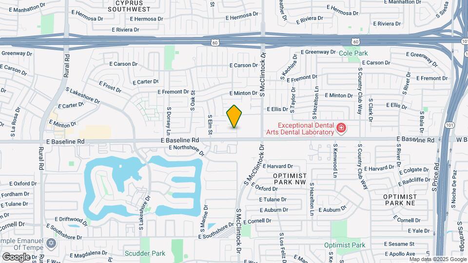1634 E Donner Dr Map and Location Details