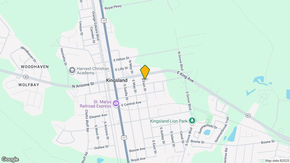 119 S East St Map and Location Details