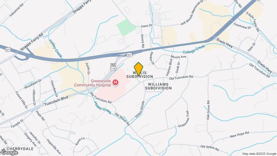 800 McAbee Dr Map and Location Details