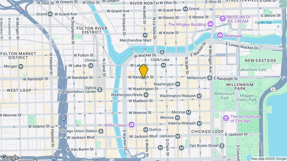 205 W Randolph St, Unit 609 Map and Location Details