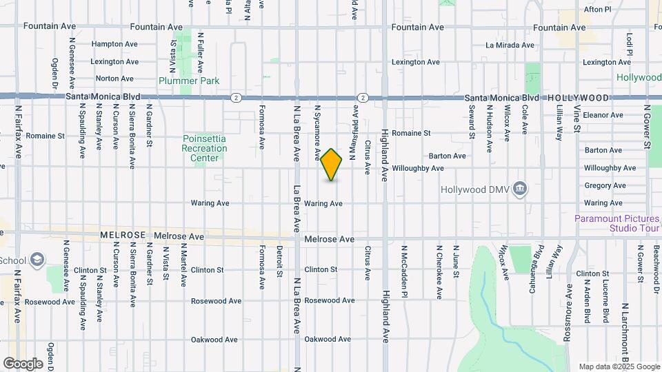 833 N Orange Dr Map and Location Details