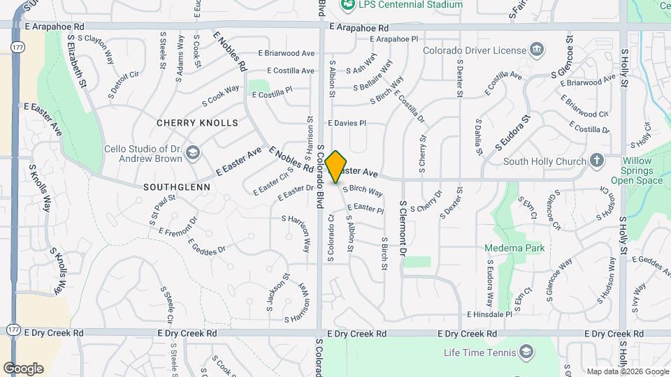 7131 S Albion St Map and Location Details