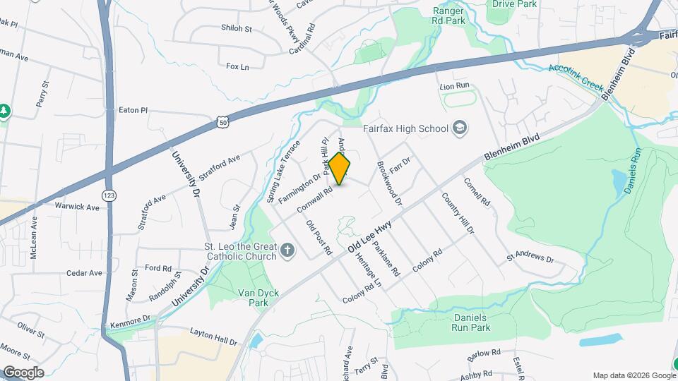 10011 Cornwall Rd Map and Location Details