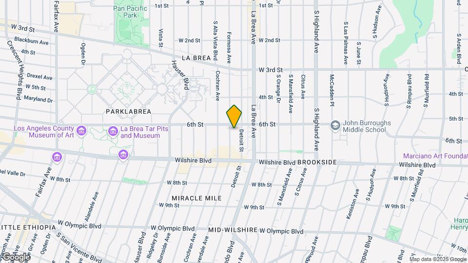 614 S Cloverdale Ave Mapa y Detalles de la Ubicación