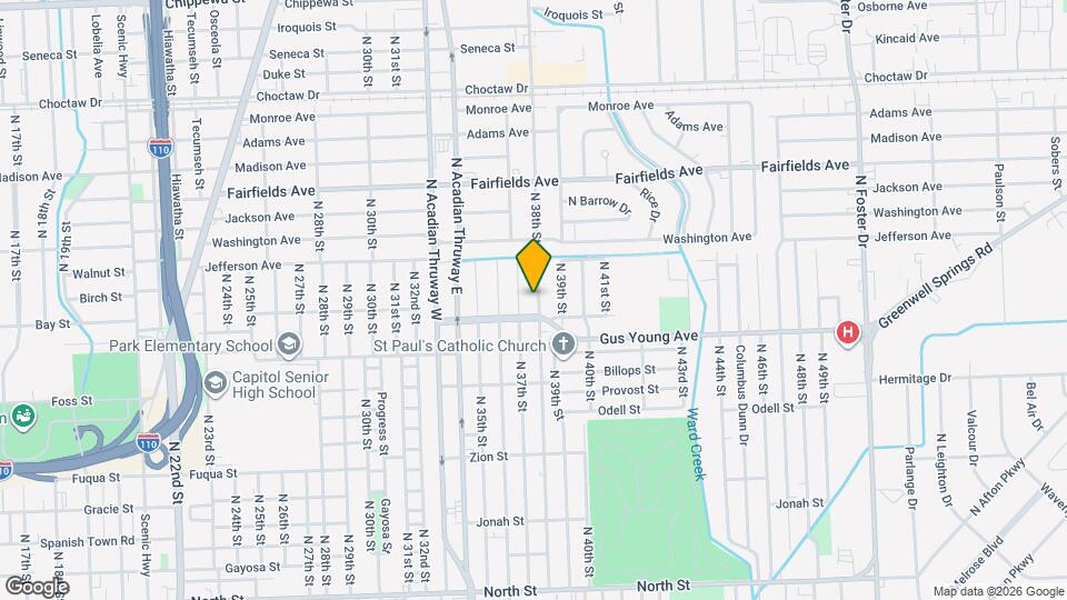 1657 N 38th St Map and Location Details