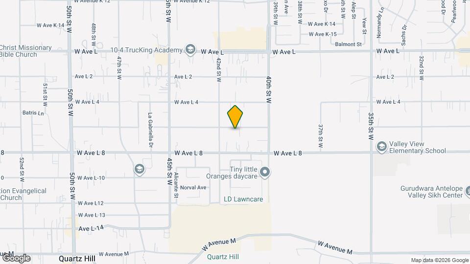 4124 W Avenue L6 Map and Location Details