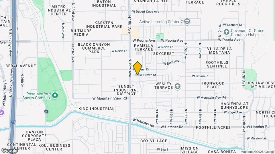 10014 N 18th Ave Mapa y Detalles de la Ubicación
