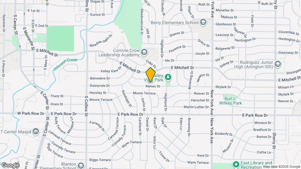1401 Raines St Map and Location Details