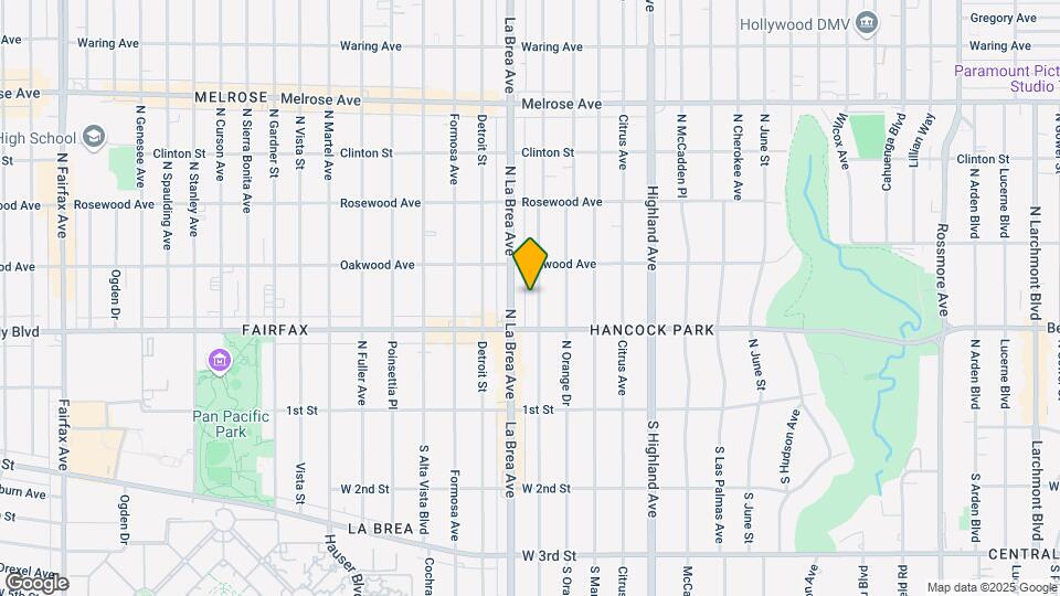 333 N Sycamore Ave Map and Location Details