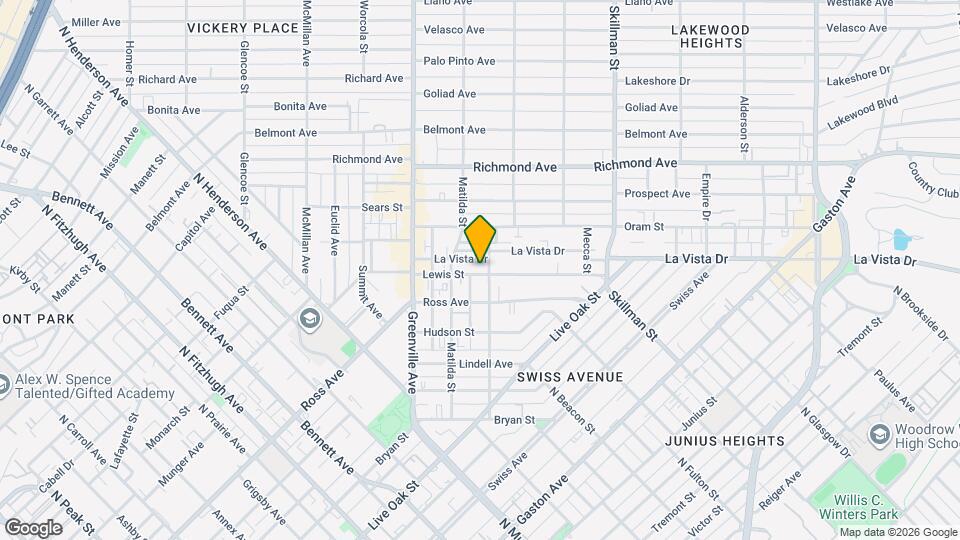 5823 Lewis St Map and Location Details