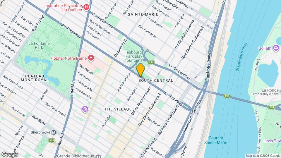 1650 Papineau Av Map and Location Details