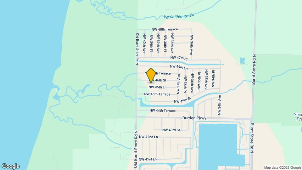 3907 NW 45th Ln Map and Location Details