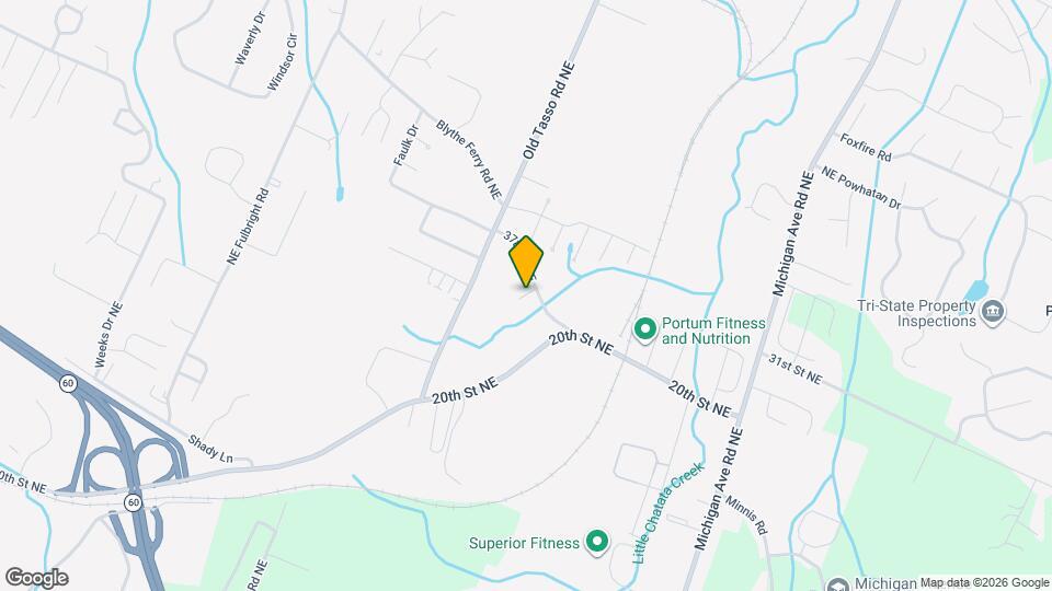 1716 37th St NE Map and Location Details