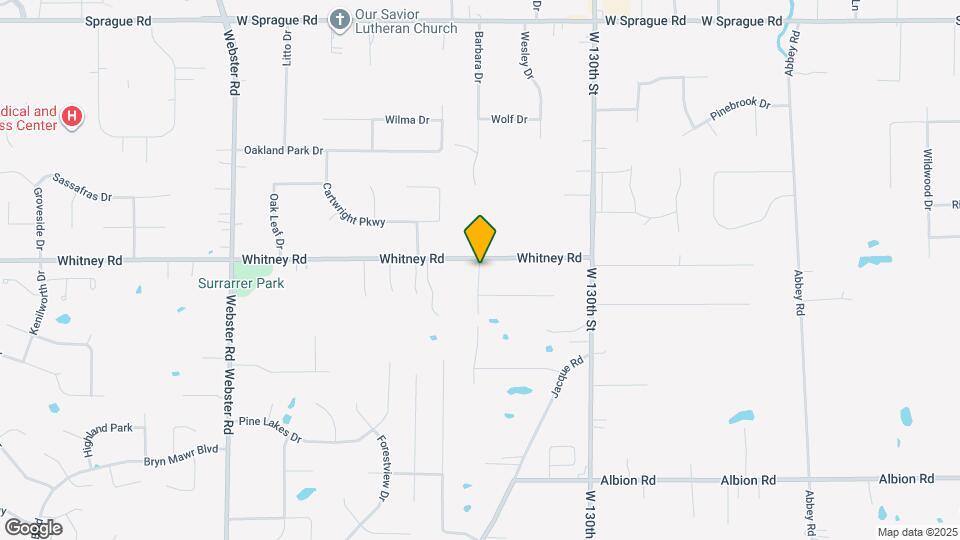 13589 Whitney Rd Map and Location Details