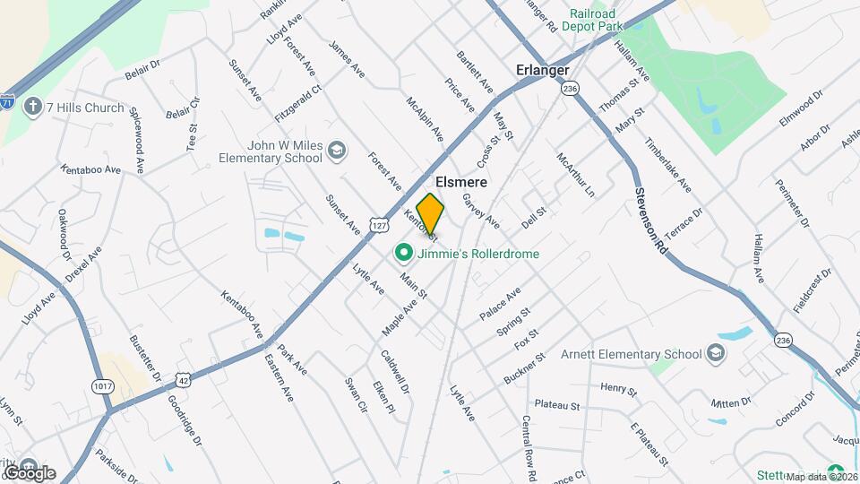 606 Willow St Map and Location Details