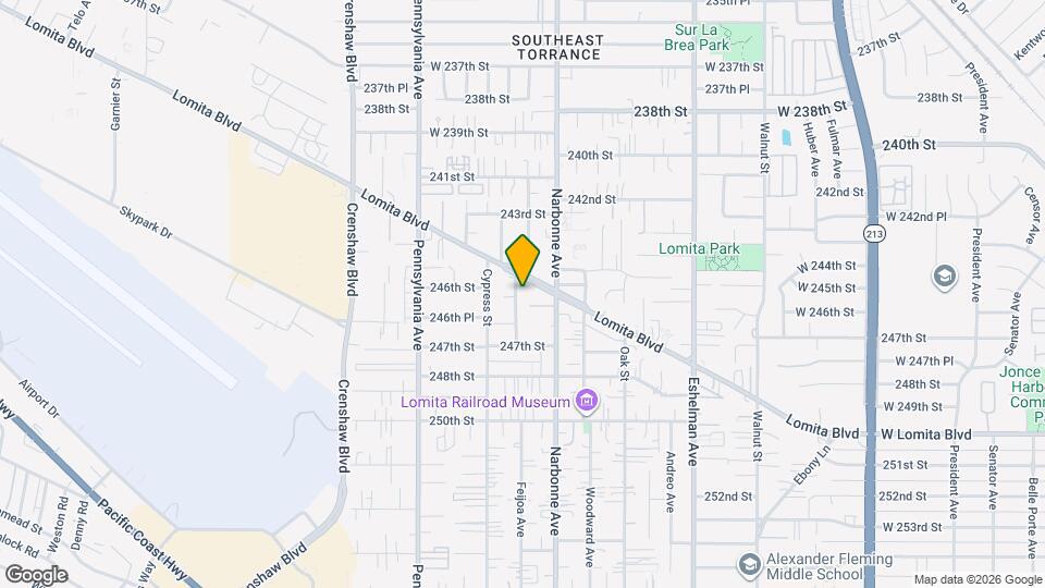 24620 Moon Ave Map and Location Details