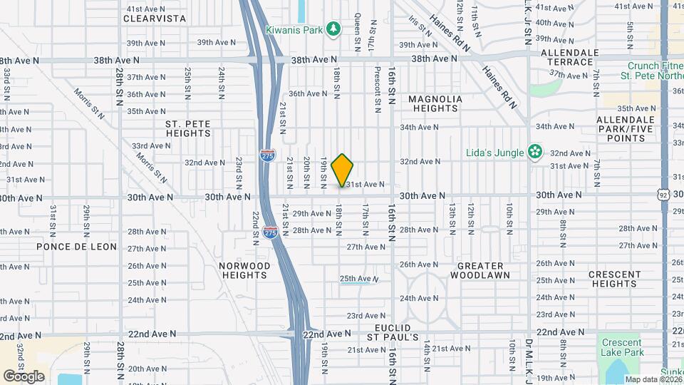 1763 30th Ave N Map and Location Details