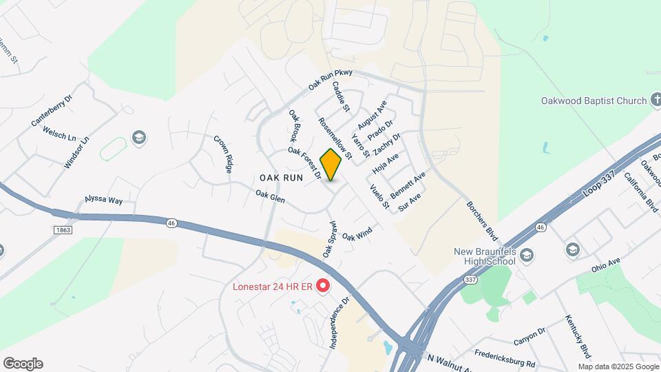 1734 Oak Forest Dr Map and Location Details