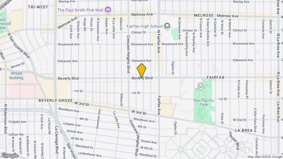 8000 W Beverly Blvd Map and Location Details