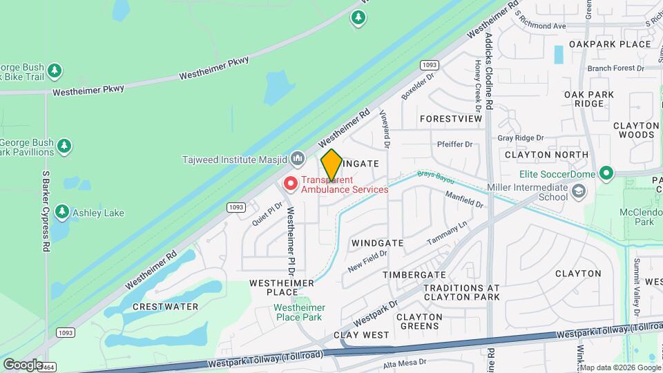 16207 Willowford Ct Map and Location Details