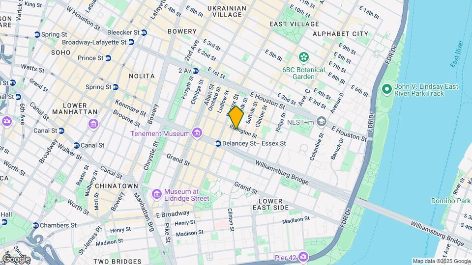 135 Rivington St Map and Location Details