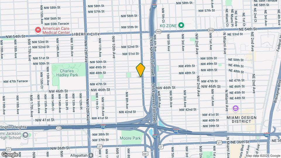 4740 NW 7th Ave Map and Location Details