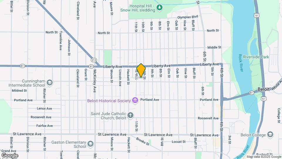 915 Merrill St Map and Location Details