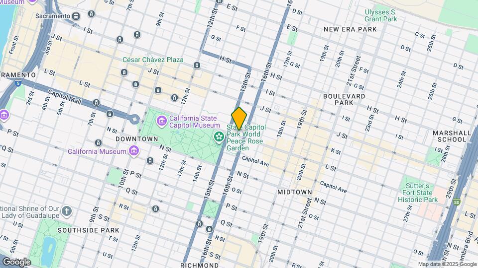 1521 L St, Unit PH 308 Map and Location Details