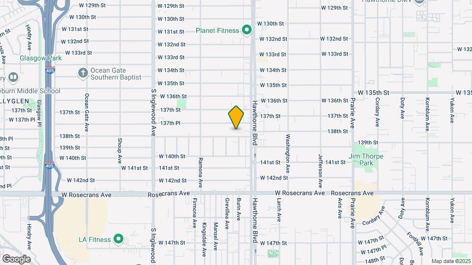4453 W 138th St Map and Location Details