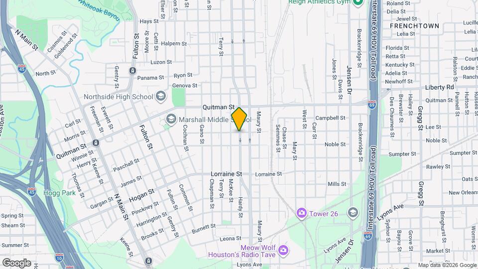 2119 Hardy St Mapa y Detalles de la Ubicación