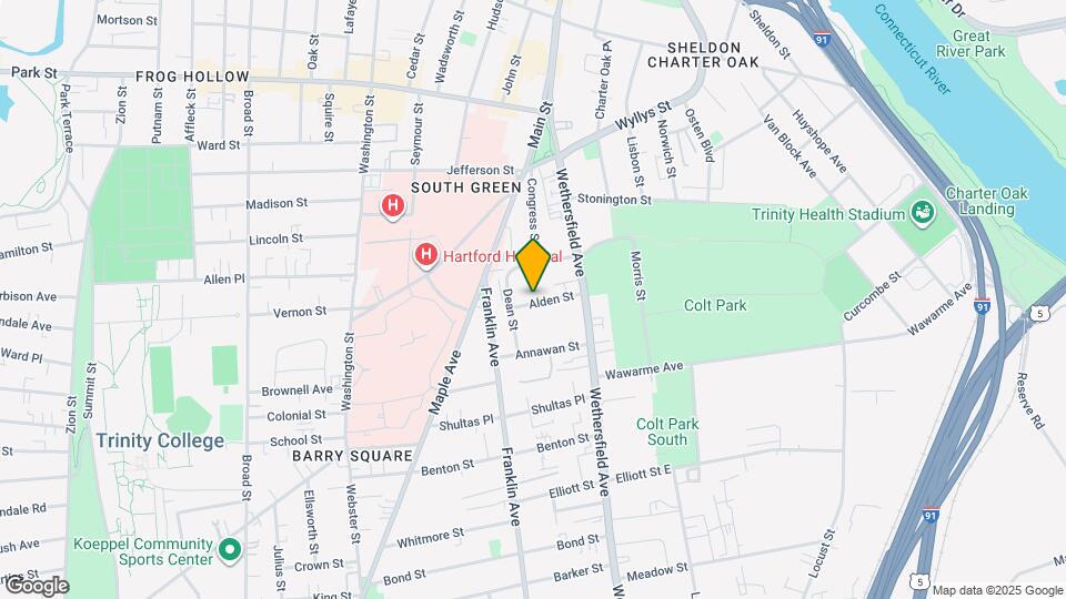 42 Alden St Map and Location Details