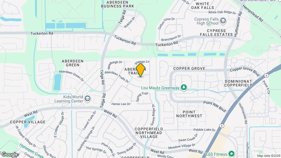 15718 Sweetrose Pl Map and Location Details