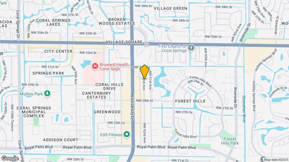 3037 NW 92nd Ave Map and Location Details