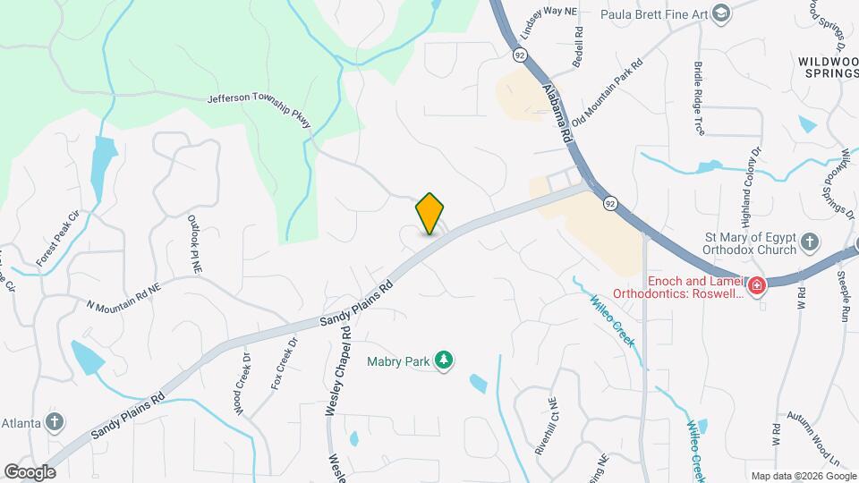 4654 Jefferson Ridge Way Mapa y Detalles de la Ubicación