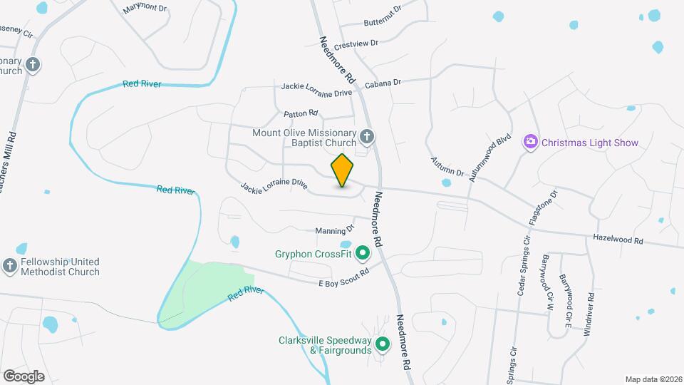 2072 Jackie Lorraine Drive Map and Location Details