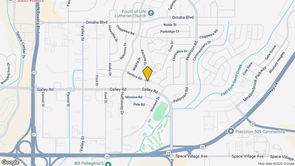 1105 Cree Dr Map and Location Details