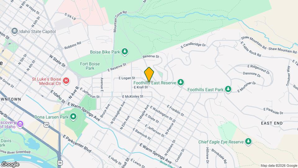 1030 E Floral Ln Mapa y Detalles de la Ubicación