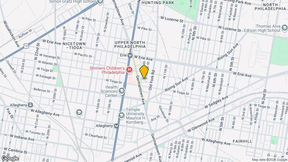 1225 W Atlantic St Map and Location Details