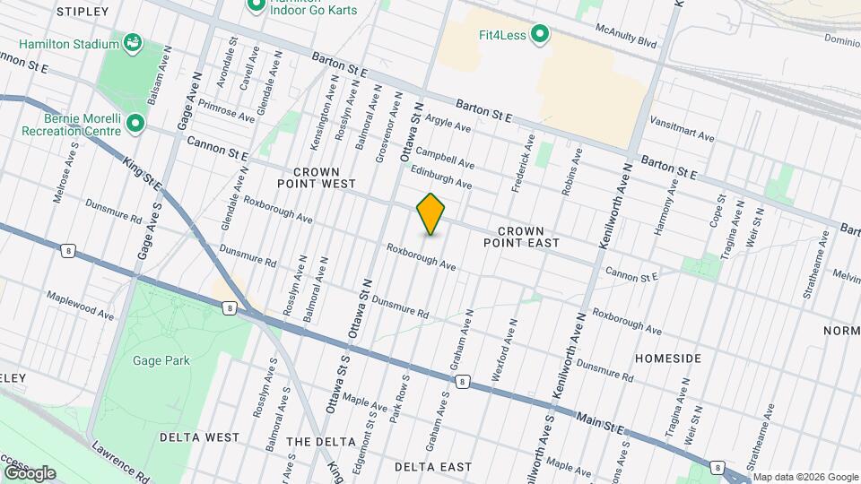 136 Edgemont St N Map and Location Details