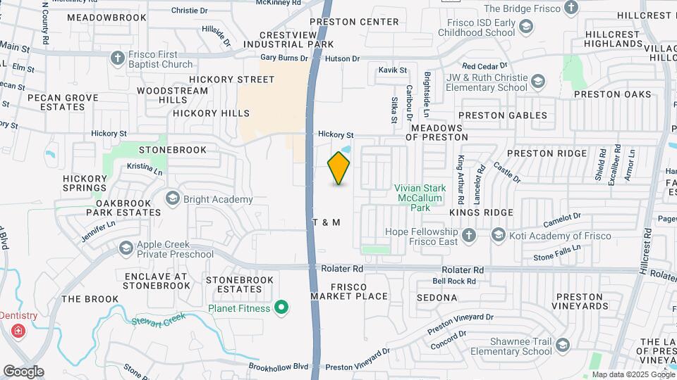 7750 Preston Road Map and Location Details