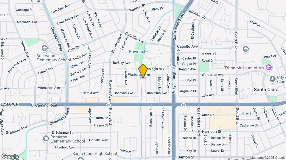 1766 Ravizza Ave Map and Location Details