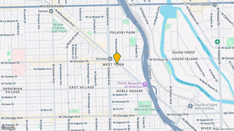 1164 N Milwaukee Ave Map and Location Details