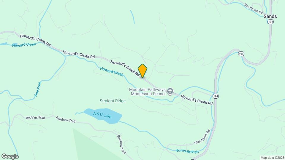 691 Howards Creek Rd Map and Location Details