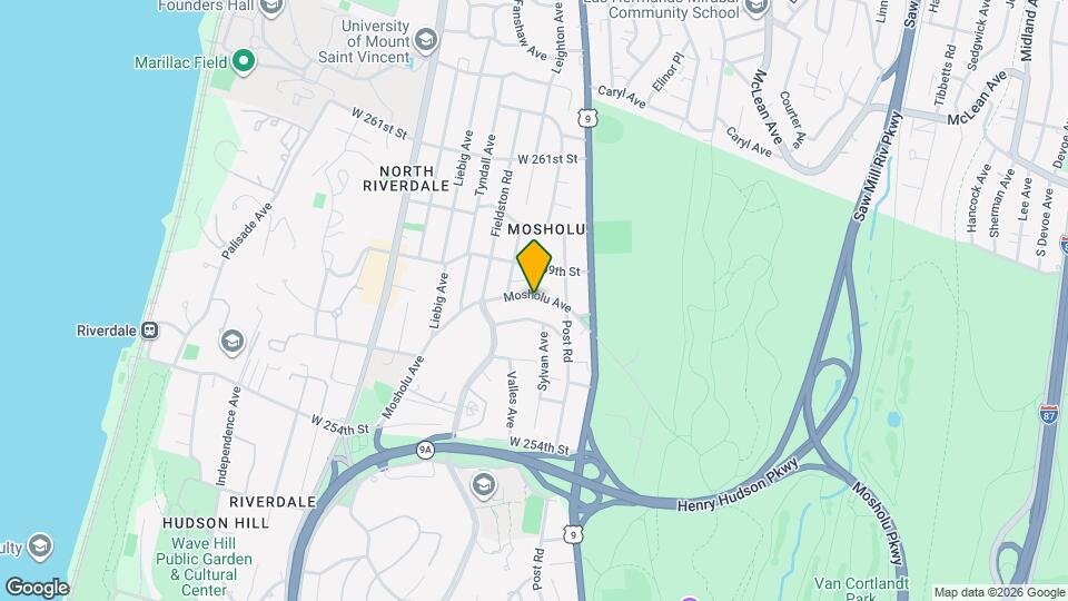 5758 Mosholu Ave, Unit Mosholu Mapa y Detalles de la Ubicación